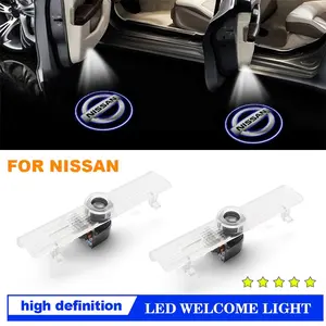 Nissan Iron Shell LED Welcome Lights, High-Definition Projection, Easy Installation, Fits Versa/sentra/qashqai, Universal Car Door Floor Lamp Upgrade