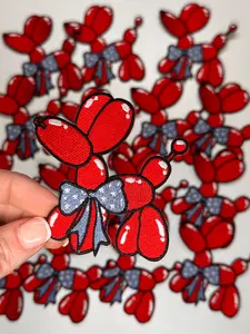 Balloon dog patch, patriotic, college patches, sorority, balloon dog, usa, america, teen patches, sports patch, game day patches, fun patch