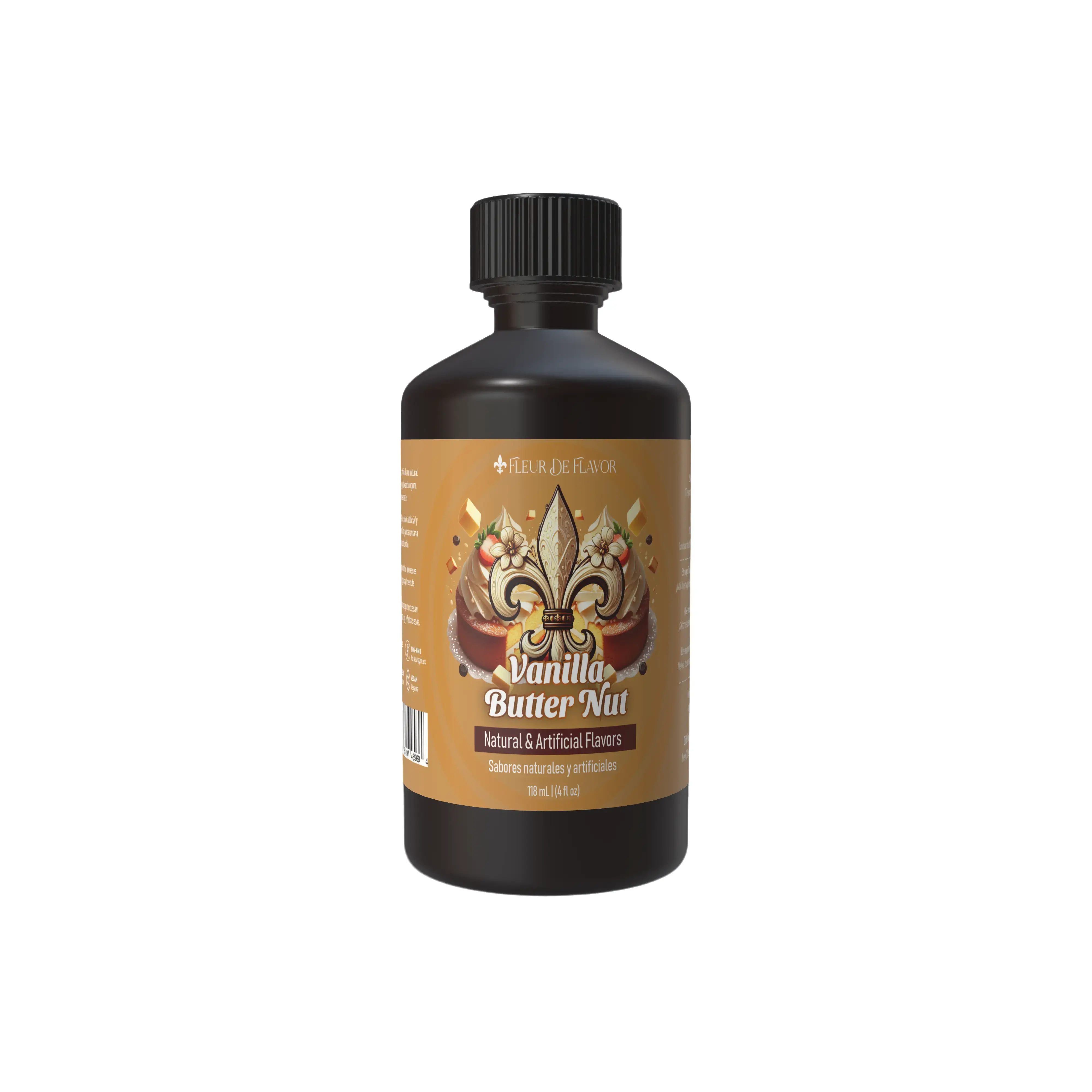 Fleur De Flavor Vanilla Butter Nut Emulsion – Classic Southern Flavor (4 oz) Bake Baking
