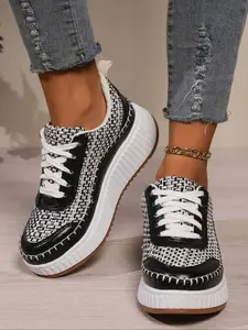 Women's Lightweight Fashion Sneakers, Casual Sporty Shoes for Travel & Driving, Stylish Ultra-Light Comfortable Footwear