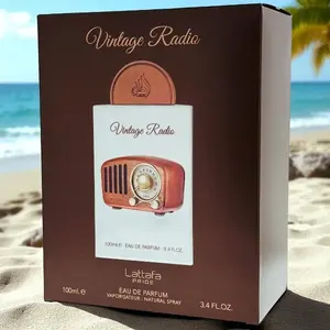 Lattafa Pride Vintage Radio Eau De Parfum Floral Woody Fragrance Amber Vanilla Scent