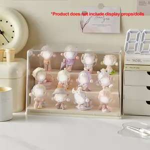 Staircase Figurine Doll Storage Display Box, Transparent Protective Cover, Large Capacity, Suitable for Various Collectibles, Collectible Figurines, Cute Collectible Figurines