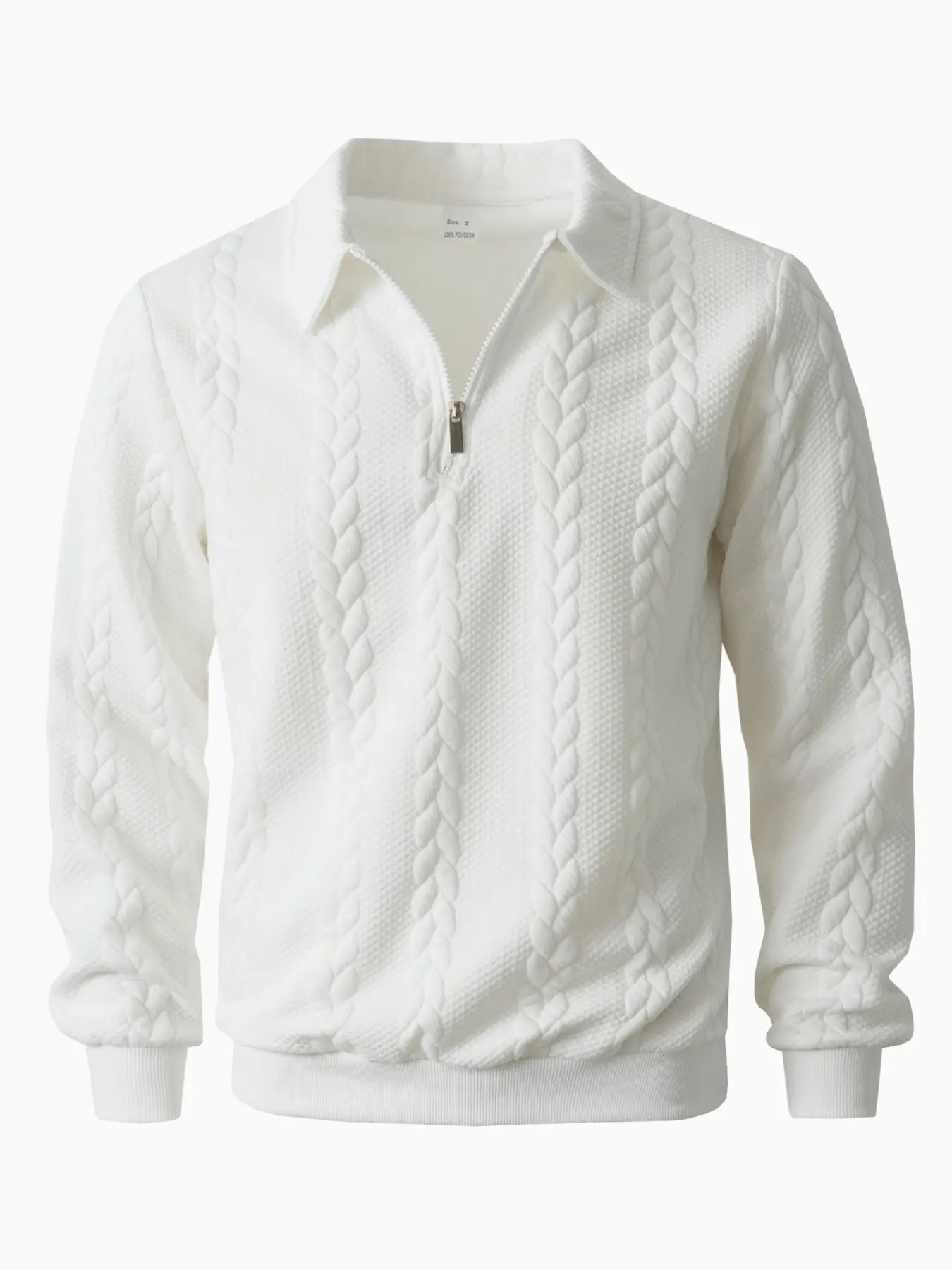 Men's Spring Outfits Knitted Polo Neck Long Sleeve Fitted Knitwear Sweatshirt for Daily Wear, Casual Basic Knitwear, Old Money Zipper Half Button Design, Casual Versatile Sweater Pullover, Essential for Man's Wardrobe