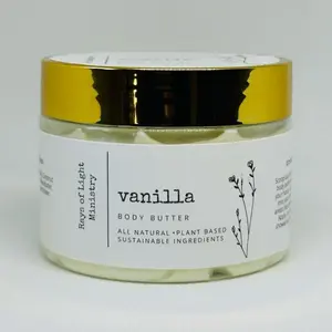 Vanilla Body Butter 1oz - All Natural Ingredients - Moisturizer
