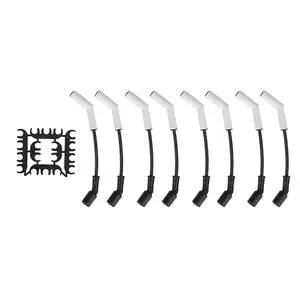 9070C Spark Plug Wire Set with Extreme 9000 Ceramic Boot Compatible with GM LS3 / LS4 / LS7 / LT Engines, 8 PCS