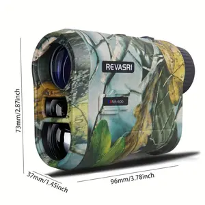 600M/Yard 6X Multi-functional Hunting Rangefinder - Outdoor Sports, Archery Laser Monocular with Height Angle Measurement