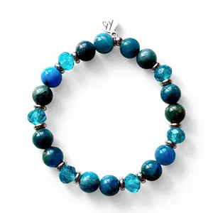 TTT Live Exclusive Arctic Apatite & Blue Crystals Stacker Bracelet