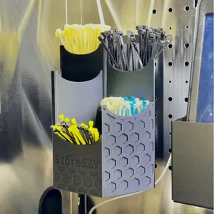 StoreSZY Magnetic Zip Tie Holder – Tool Organizer with Rubberized Magnets | Multiple Sizes & Colors for Garage, Shop, or Toolbox Storage organization shop