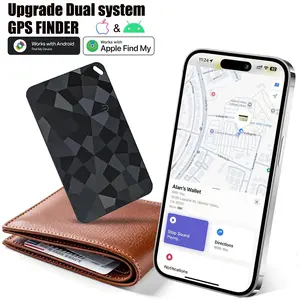 GPS Finder for iPhone Android,Wallet Card Tracker Tags,Google Find Trackers And Apple Find My App,Luggage Tracker Supports wireless charging for Keys,Luggage,Wallet,Pet,Car Global Anti-loss Device