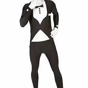 Premium BlackWhite Tuxedo Morphsuite Adult Costume - 2XLarge