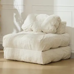 Garvee Folding Sofa Bed - 3-in-1 Convertible Sleeper Chair with Pillow, Single Futon Couch Bed with Back Support, Portable Fold-Out Chair Bed for Living Room & Bedroom Comfort
