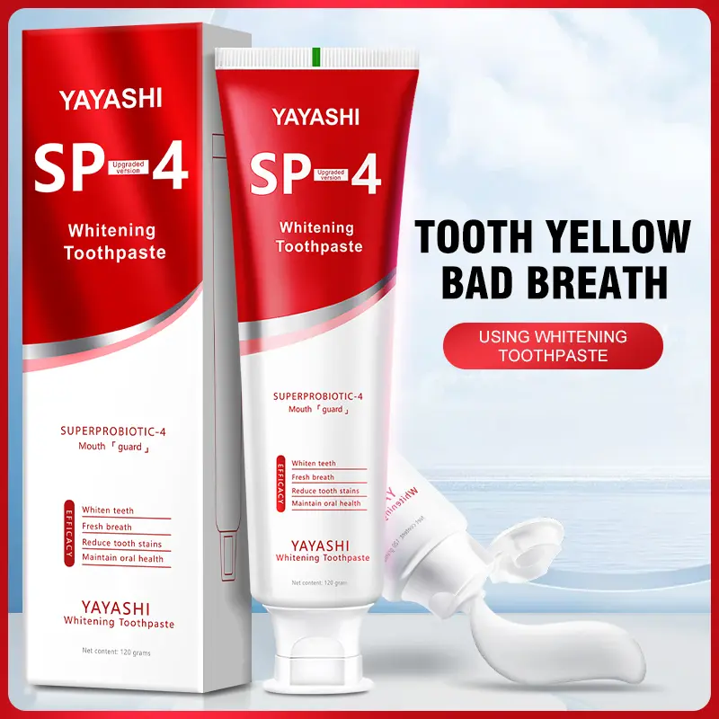 YAYASHI Teeth Whitening Serum, Color Correcting Stain Remover for Fresh Breath and Complete Oral Health Support, Bright White Toothpaste, Teeth Whitening Toothpaste, Minty Fresh, Single Item, Water, Xanthan Gum, Glycerin, Deep Clean, Alcohol Free, Teeth B