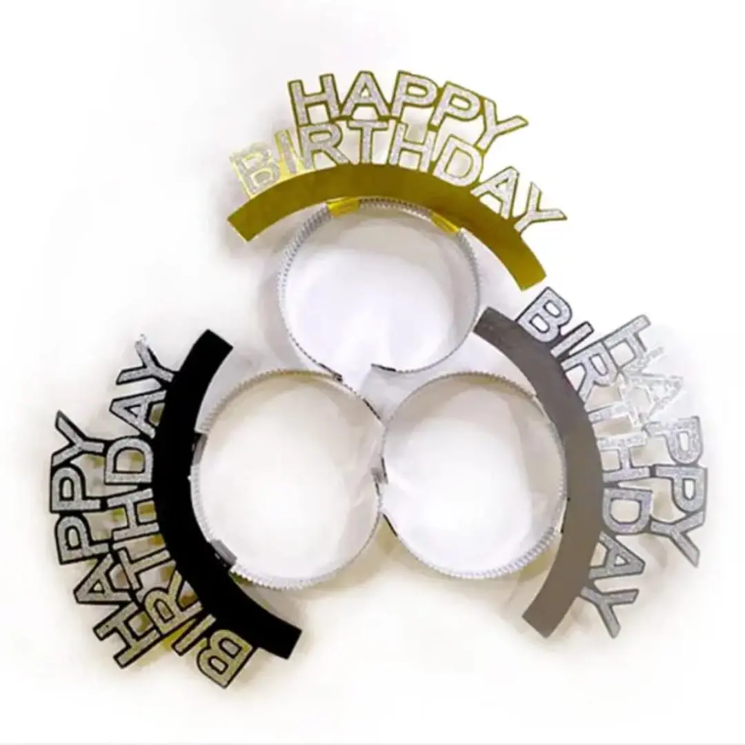 Birthday Headband Tiara Party Favors birthday decoration pack of 10