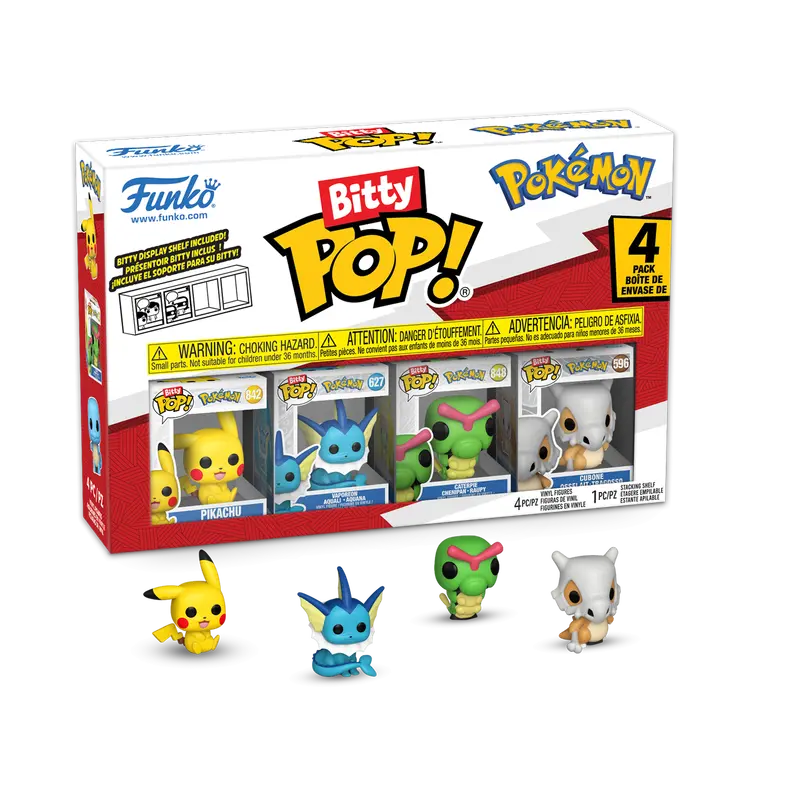 Pokemon Pikachu Funko Bitty Pop! Mini-Figure 4-Pack