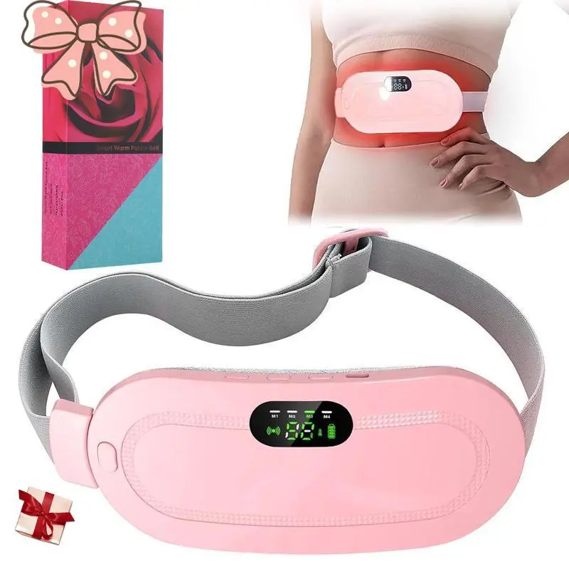 Menstrual Heating Pad Smart UterusWarmer Belt,1 Count Relief Waist PainCramps Vibrating Abdominal MassageUterus Warmer Waist Massager, VibratePlate, Birthday Gifts, Winter Gifts, Best Valentine's Day Gifts For Women