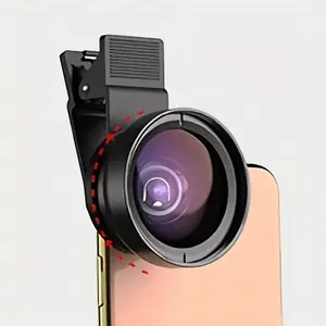 New HD 37mm 0.45x Ultra Wide Angle Lens + 12.5x Super Macro Lens for iPhone Smartphone Lens Set Phone Camera Lens Mobile Phone Lens Smartphone Camera Accessories