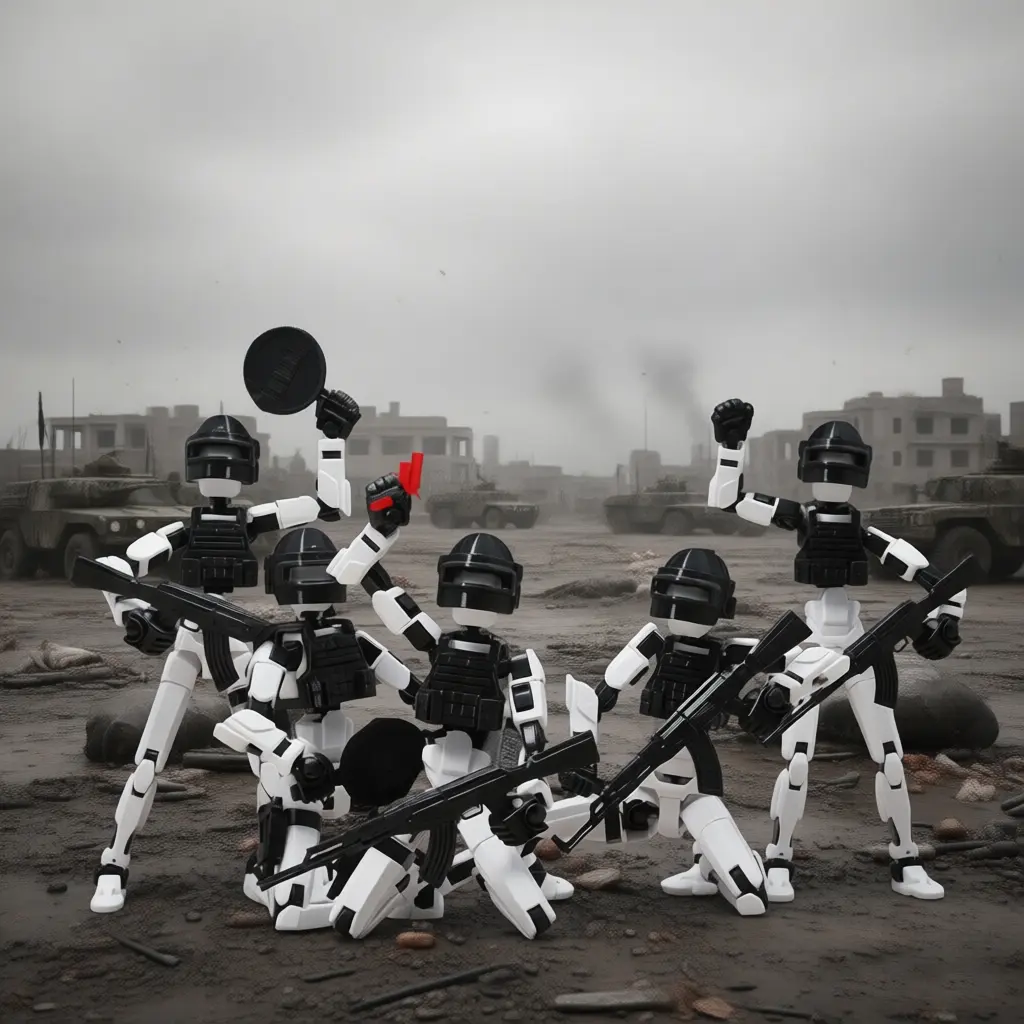 Multi-Jointed Moveable Model Doll, Articulated Figures, 20cm/7.87inch Large Size, Pubg Peripheral Model, Full Tactical Equipment, DIY Expansion Pack