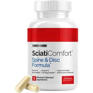 Spine and Disc Support Supplement Sciatic Nerve Health Support Supplement - VIT D3 K2, Aquamin, Calcium, Magnesium, Type II Collagen, Pea (Palm Collagen) - 30 Day Supply