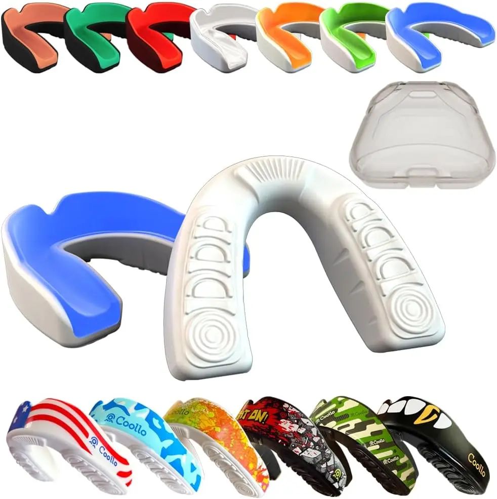 Sports Boil and Bite Mouth Guard (Youth & Adult) Custom Fit Sport Mouthpiece for Football, Hockey, Rugby, Lacrosse,Boxing,MMA(Free Case Included)