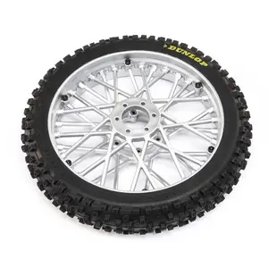 Losi LOS46006 Dunlop MX53 Front Tire Mounted, Chrome: Promoto-MX