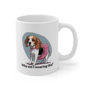 Beagle in Tutu Mug 11oz