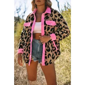 Leopard Teddy Shacket