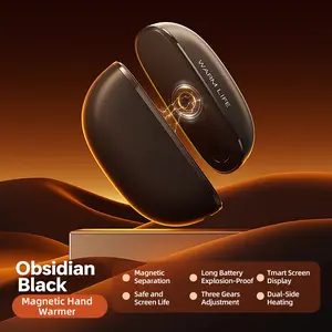 2-in-1 Magnetic Rechargeable Mini Hand Warmer, Split Portable Pocket Heater for Winter Gift