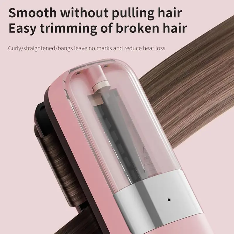 Type-C Rechargeable Smooth Split Ends Hair Trimmer, Portable Cordless Hair Trimmer, Hair Care Tool for Home and Outdoor Travel