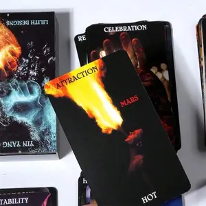 78 Cards Yin Yang Oracle Cards Fate Fortune Telling Game Deck Tarot Card Decks For Party Gathering Tarot Divination Tools Card Games Classic Tarot Cards