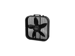 LASKO B20401 20in Box Fan 3spd Black - Portable Bladeless Household Appliance - Remote Control