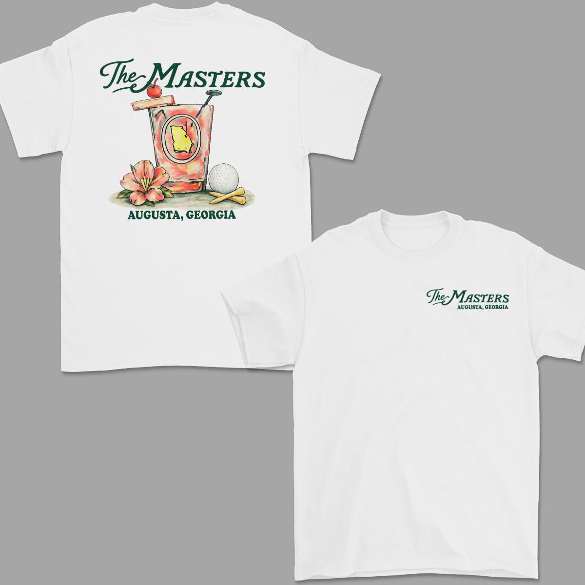 The Masters Augusta Georgia Golf Cocktail Shirt For Men For Women, Augusta Souvenir Tee, Azalea Drink Graphic, Tournament Keepsake Gift, Trendy Unisex Shirt|Golf lover shirt|men's t shirts|men gifts|golfer gifts for men