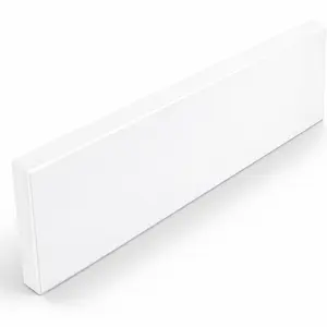 Bright White Stone Vanity Backsplash