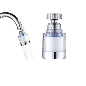 Water Purifier Faucet with Replaceable Filter, Splash-Proof Spray Head, Rotating Extension, Universal Kitchen Bathroom System, 360° Rotation, Sediment Carbon Filter