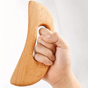 Wooden Gua Sha Massage Tool, Portable Manual Massage Tool for Neck, Back, Shoulder, Arm, Leg, Hand, Foot, Muscle Relaxation & Lymphatic Drainage