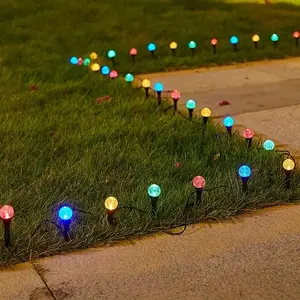 Solar Powered LED Light, 1 Count Waterproof LED Light, Outdoor Decorative Light for Garden, Yard, Lawn, Party, Wedding, Festival, Solar Garden Lights