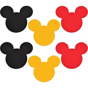 45 Pcs Mouse Silhouette Cutouts Paper Decorations for Birthday Theme Party Supplies School Bulletin Board Craft Home Wall Decor
