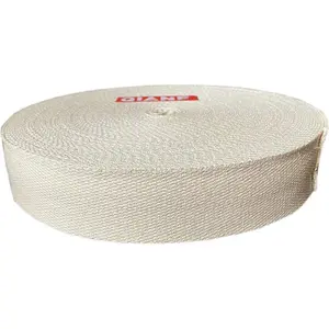 QIANF 1 1/2 Inch Natural Heavy Cotton Webbing 10 Yards for Bags Backpack Straps Belts Tote Bag Handles Pet Collars Fabric Purse Making Crafts