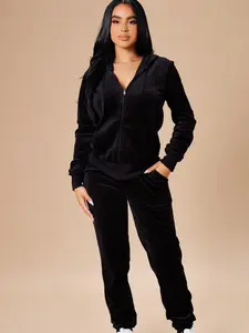 The Original Trendsetter Velour Set - Black