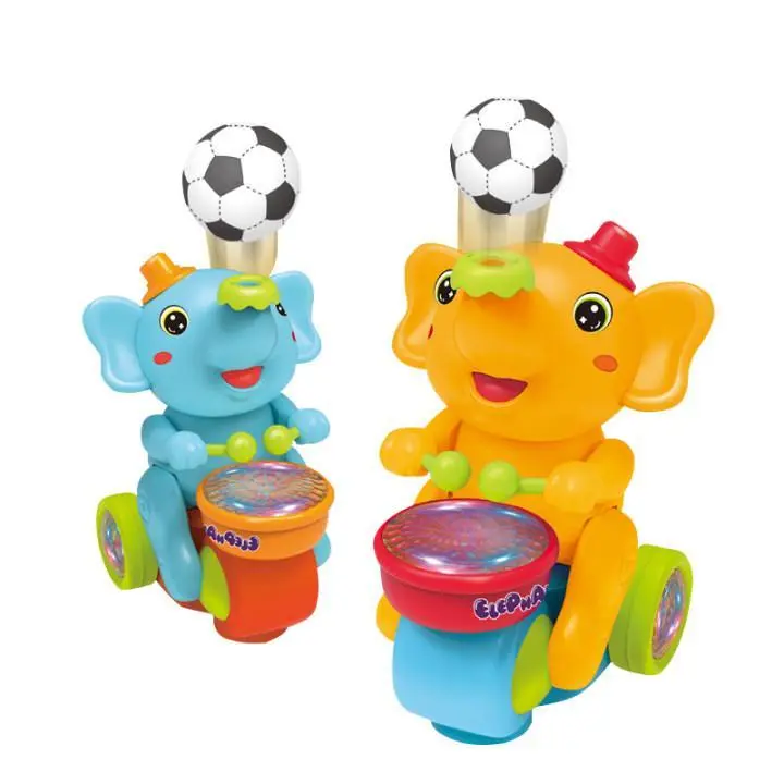 Elephant-Shaped Multifunctional Electric Walking Toy with Balls, Automatic Obstacle Avoidance, Rounded Edges, Colorful Design, Music & Lights, Sensory Educational Toy for Infants, Ideal Gifts