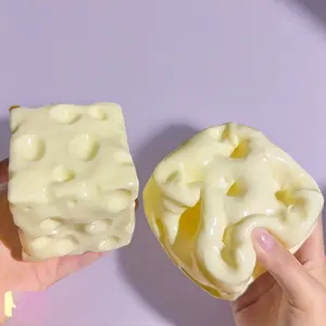 Cheese Squeeze Toy Highly Moldable Non-Rebounding Sensory Hand Toy for Stress Relief | Novelty Fidget Toy Cheese Squeeze Toy Highly Moldable Non-Rebounding Sensory Hand Toy for Stress Relief | Novelty Fidget Toy
