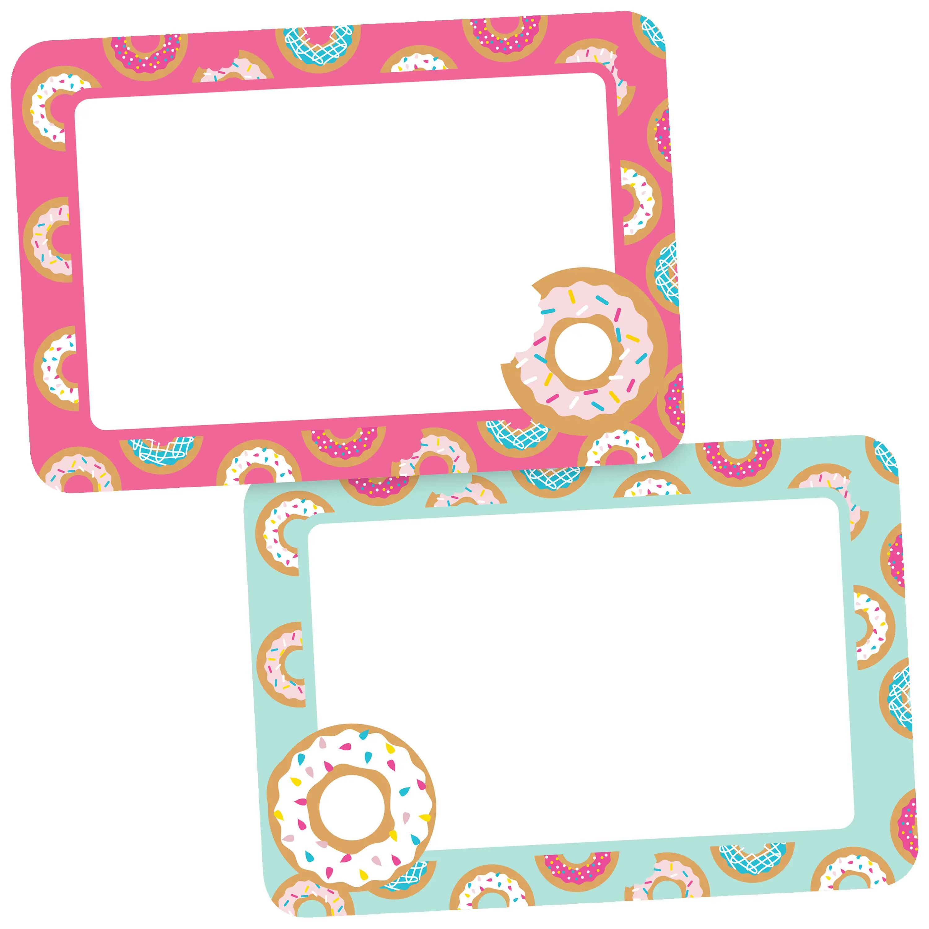 Avery Adhesive Name Tags, Donuts, Pink & Blue, 2-1/3" x 3-3/8", 80 Name Stickers (80029)