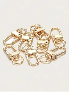 Metal Spring Hanging Bag Buckle, DIY Bag Hardware Accessory, Casual Style, All Seasons Use, No Wooden Material, Small Door Snap Fastener, Handbag Accessory