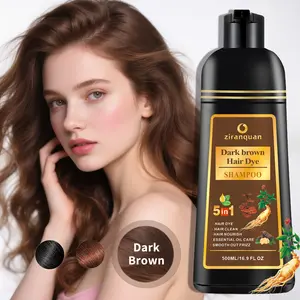 Coffee brown Hair Dye Shampoo | Vegan & Cruelty-Free | Conditioning + Non-Damaging | 16-24 Weeks Color Lock | 16.9fl oz