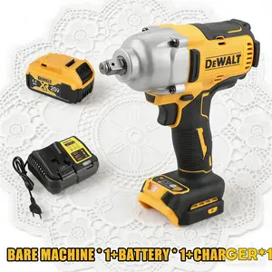 DEWALT DCF900 MAX XR Brushless Cordless Impact Wrench Kit, 1/2" Hog Ring Anvil, 1030 ft-lbs Fastening & 1400 ft-lbs Breakaway Torque, 4-Speed Control for Auto Repair & Heavy Construction JobsDEWALT
