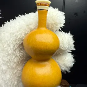 WenWan Gourd Hu Lu “Perfect 8” 10.4 cm | Amber Screw Top | WYSIWYG | Shipped in 48 hours