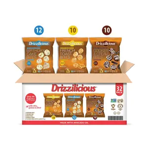 Drizzilicious Mini Rice Cakes Variety Pack - 32 Pack, 0.74 oz