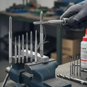 High-Precision Metric Tap and Die Set 10pcs Industrial M1-M3.5 Titanium Coated Threading Tools Corrosion Resistant High-Speed Steel Portable Multi-Purpose for Automotive Woodworking Electronics and Mechanical Repair