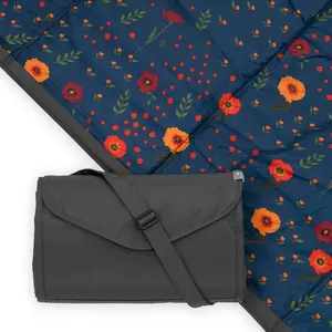 Outdoor Blanket - Midnight Poppy Outdoor Blanket - Midnight Poppy