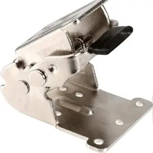 4 Pack Foldable Hinge Stands 0-90 Degree, Stainless Steel Locks, Locking Extension Support, Self-Locking Hinges with Screws, Suitable for Tables Chairs Beds