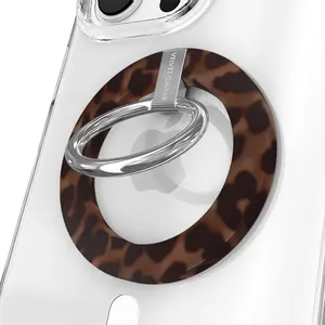 Velvet Caviar It Girl Leopard MagSafe Grip Ring - Secure Magnetic Phone Grip & Stand for iPhone